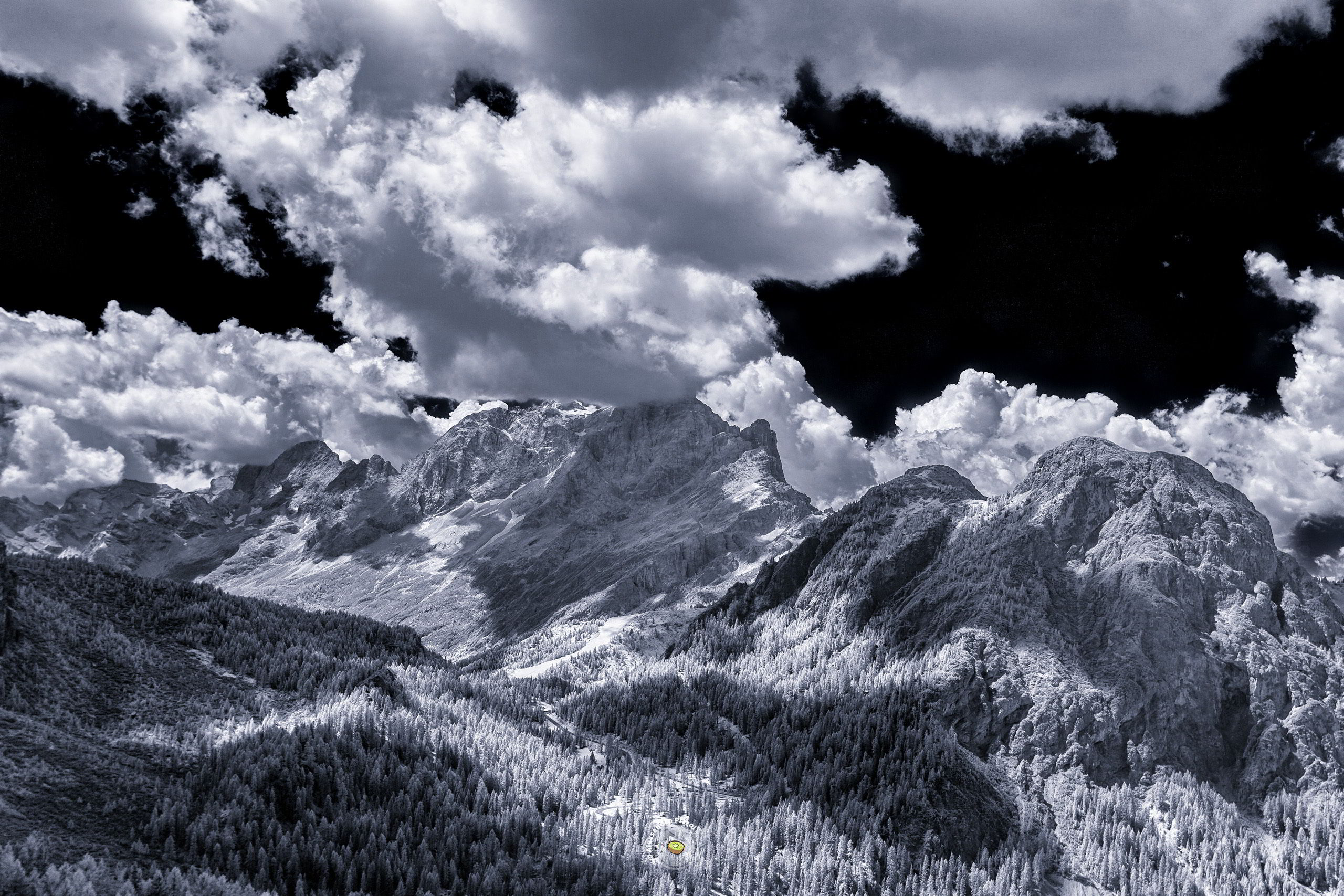 Monte Civetta e Monte Crot Monte Civetta e Monte Crot | Vista dalla Val Fiorentina (Borca di Cadore · Belluno)